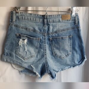 Celebrity Pink Light Blue Denim Shorts